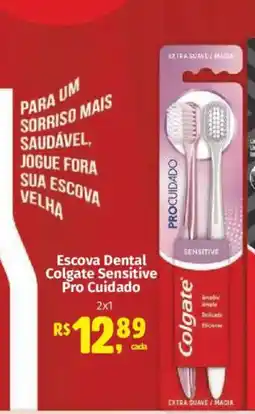 Supermercados Mateus Escova Dental Colgate Sensitive Pro Cuidado oferta