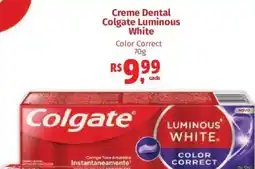 Supermercados Mateus Creme Dental Colgate Luminous White Color Correct oferta