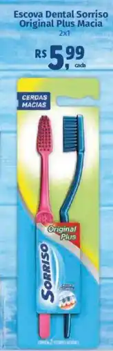 Supermercados Mateus Escova Dental Sorriso Original Plus Macia oferta