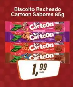 Rede Supermarket Biscoito Recheado Cartoon Sabores 85g oferta