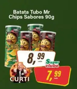 Rede Supermarket Batata Tubo Mr Chips Sabores 90g oferta