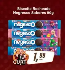 Rede Supermarket Biscoito Recheado Negresco Sabores 90g oferta