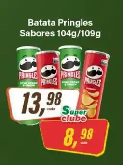 Rede Supermarket Batata Pringles Sabores 104g/109g oferta