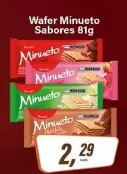 Rede Supermarket Wafer Minueto Sabores 81g oferta