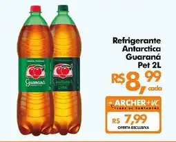 Supermercados Archer Refrigerante Antarctica Guaraná Pet oferta