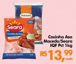 Supermercados Archer Coxinha Asa Macedo/Seara IQF Pct oferta