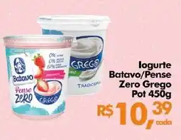 Supermercados Archer logurte Batavo/Pense Zero Grego Pot oferta