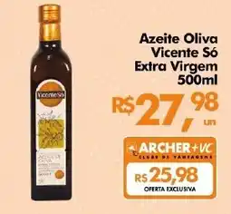 Supermercados Archer Azeite Oliva Vicente Só Extra Virgem oferta