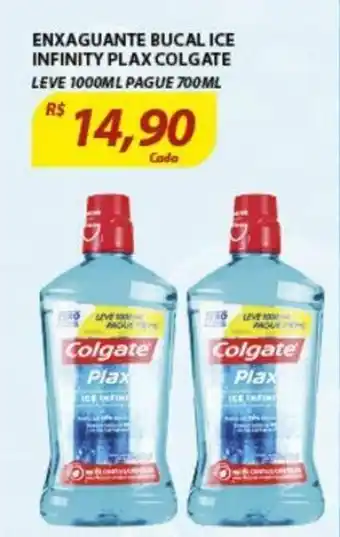 Assaí Atacadista Enxaguante Bucal Ice Infinity Plax Colgate 700ml oferta