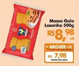 Supermercados Archer Massa Galo Lasanha oferta