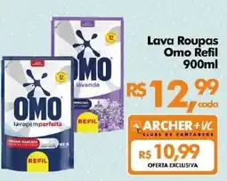 Supermercados Archer Lava Roupas Omo Refil oferta