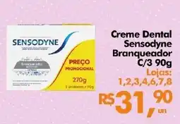 Supermercados Archer Creme Dental Sensodyne Branqueador C/3 oferta