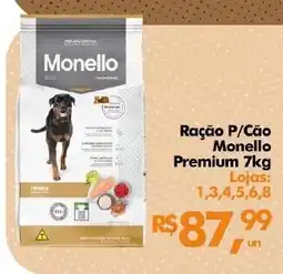 Supermercados Archer Ração P/Cão Monello Premium oferta