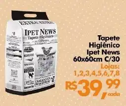 Supermercados Archer Tapete Higiênico Ipet News 60x60cm C/30 oferta