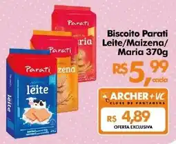 Supermercados Archer Biscoito Parati Leite/Maizena/ Maria oferta
