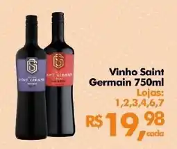 Supermercados Archer Vinho Saint Germain oferta