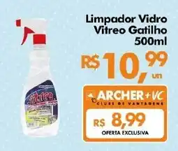 Supermercados Archer Limpador Vidro Vitreo Gatilho oferta