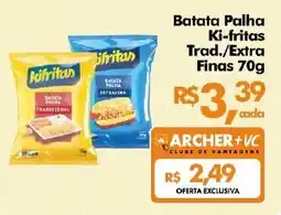 Supermercados Archer Batata Palha Ki-fritas Trad./Extra Finas oferta