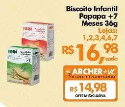 Supermercados Archer Biscoito Infantil Papapa +7 Meses oferta