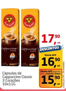 Tenda Atacado Cápsulas de Cappuccino Classic 3 Corações oferta