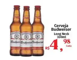 Supermercados Mateus Cerveja Budweiser Long Neck oferta