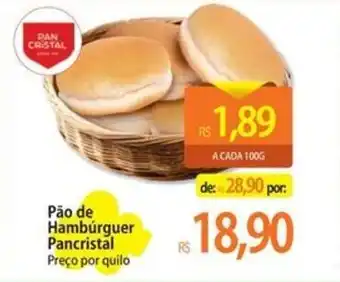 Pão de Hambúrguer Pancristal