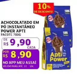 Assaí Atacadista Achocolatado em pó instantâneo power apti oferta