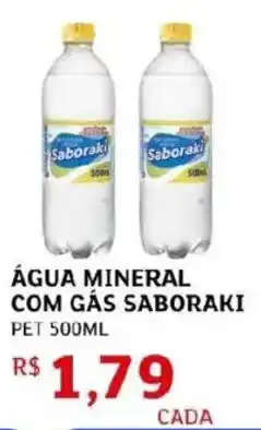 Assaí Atacadista Água mineral com gás saboraki pet oferta