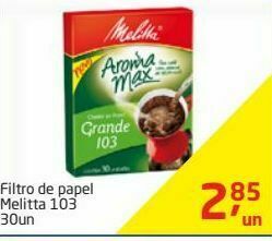 Tenda Atacado Filtro de papel melitta 103 30un oferta