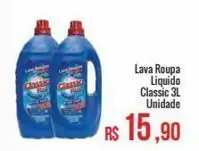 Mart Minas Lava roupa líquido classic 3l oferta