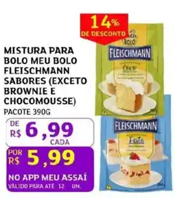 Assaí Atacadista Mistura para bolo meu bolo fleischmann sabores oferta