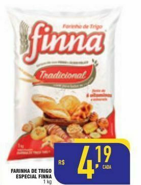 Mercantil Rodrigues Farinha de trigo finna 1 kg oferta