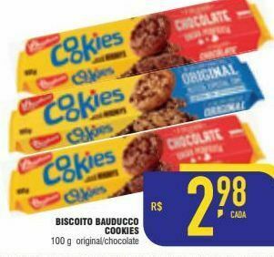 Mercantil Rodrigues Biscoito bauducco cookies 100g oferta