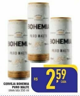 Mercantil Rodrigues Cerveja bohemia puro malte 350ml oferta