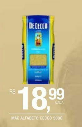 DB Supermercados Mac alfabeto cecco 500g oferta
