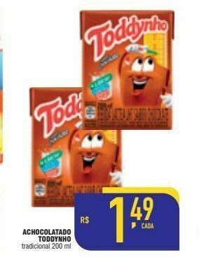 Mercantil Rodrigues Achocolatado toddynho 200 ml oferta
