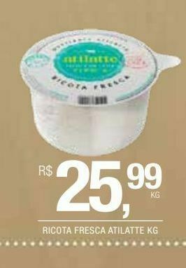 Ricota fresca atilatte kg