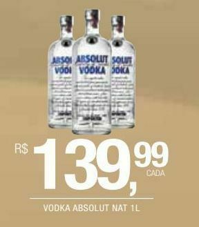 DB Supermercados Vodka absolut nat 1l oferta