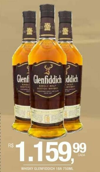 Whisky glenfiddich 18a 750ml