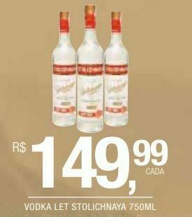 DB Supermercados Vodka let stolichnaya 750ml oferta