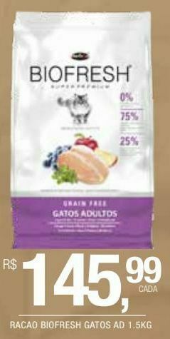 DB Supermercados Racao biofresh gatos ad 1.5kg oferta