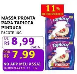 Assaí Atacadista Massa pronta para tapioca pinduca pacote oferta
