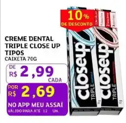 Assaí Atacadista Creme dental triple close up triple close up oferta