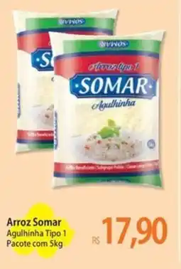 Atacadão Arroz Somar Agulhinha Tipo 1 Pacote oferta