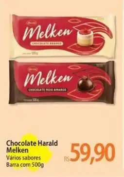Atacadão Chocolate Harald Melken Vários sabores Barra oferta