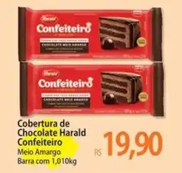 Atacadão Cobertura de Chocolate Harald Confeiteiro Meio Amargo Barra oferta
