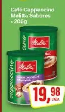 Rede Supermarket Café Cappuccino Melitta Sabores oferta