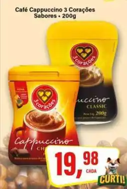 Rede Supermarket Café Cappuccino 3 Corações Sabores oferta