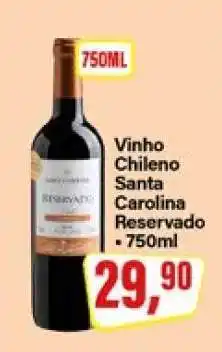 Rede Supermarket Vinho Chileno Santa Carolina Reservado oferta