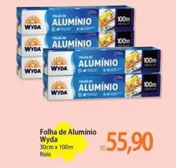 Atacadão Folha de Alumínio Wyda 30cm x 100m Rolo oferta